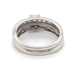 10CT WHITE GOLD WRAP AROUND STYLE DIAMOND BRIDAL SET VALUED @ $1999