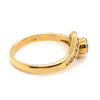 18CT YELLOW & WHITE GOLD WRAP AROUND STYLE DIAMOND DRESS RING VALUED @ $2199