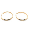9CT YELLOW GOLD LARGE ROUND HOOP EARRINGS
