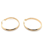 9CT YELLOW GOLD LARGE ROUND HOOP EARRINGS