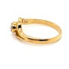 18CT YELLOW & WHITE GOLD WRAP AROUND STYLE DIAMOND DRESS RING VALUED @ $2199