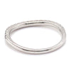 18CT WHITE GOLD FITTED THICKENED TOP STYLE DRESS RING VALUED @ $1799