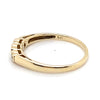 9CT YELLOW GOLD DIAMONDS CLAW IN TRILOGY SETTING DRESS RING