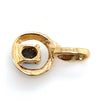 9CT YELLOW GOLD CABOCHON CUT BLACK OPAL PENDANT