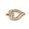 9CT YELLOW GOLD DIAMONDS SET IN HEART SHAPE PENDANT