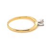 18CT YELLOW & WHITE GOLD WRAP AROUND STYLE DIAMOND DRESS RING VALUED @ $1399