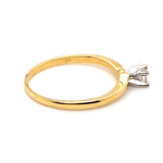18CT YELLOW & WHITE GOLD WRAP AROUND STYLE DIAMOND DRESS RING VALUED @ $1399