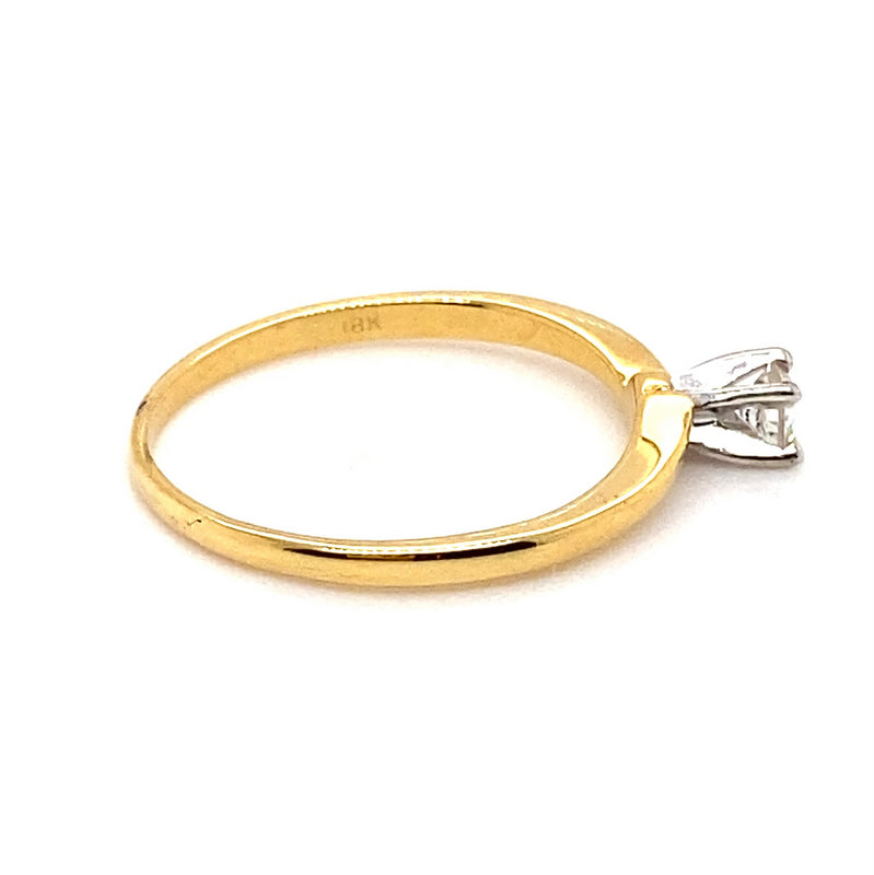 18CT YELLOW & WHITE GOLD WRAP AROUND STYLE DIAMOND DRESS RING VALUED @ $1399