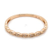 14CT ROSE GOLD DIAMONDS SET IN MARQUISE SHAPED SETTING DRESS RING