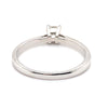 18CT WHITE GOLD POINTED SHOULDER DIAMOND DRESS RING VALUED @ $3299