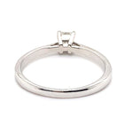 18CT WHITE GOLD POINTED SHOULDER DIAMOND DRESS RING VALUED @ $3299