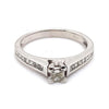 14CT WHITE GOLD THICKENED TOP DIAMOND DRESS RING VALUED @ $3099