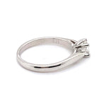 14CT WHITE GOLD POINTED SHOULDER DIAMOND DRESS RING VALUED @ $1999