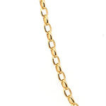 9CT YELLOW GOLD 45CM OVAL BELCHER LINK CHAIN