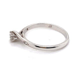 18CT WHITE GOLD & PALLADIUM DIAMOND DRESS RING VALUED @ $1799