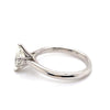 14CT WHITE GOLD FLOW UP STYLE LAB GROWN DIAMOND RING VALUED @ $2499
