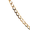 9CT YELLOW GOLD 48CM FLAT OPEN DIAMOND CUT CURB LINK CHAIN