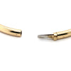 10CT YELLOW GOLD OVAL HINGED DIAMOND BANGLE VALUED @ $2299