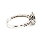 9CT WHITE GOLD FLOW UP STYLE DIAMOND DRESS RING VALUED @ $2799