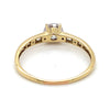 9CT YELLOW GOLD CUBIC ZIRCONIA SET DRESS RING