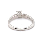 14CT WHITE GOLD POINTED SHOULDER DIAMOND DRESS RING VALUED @ $1999