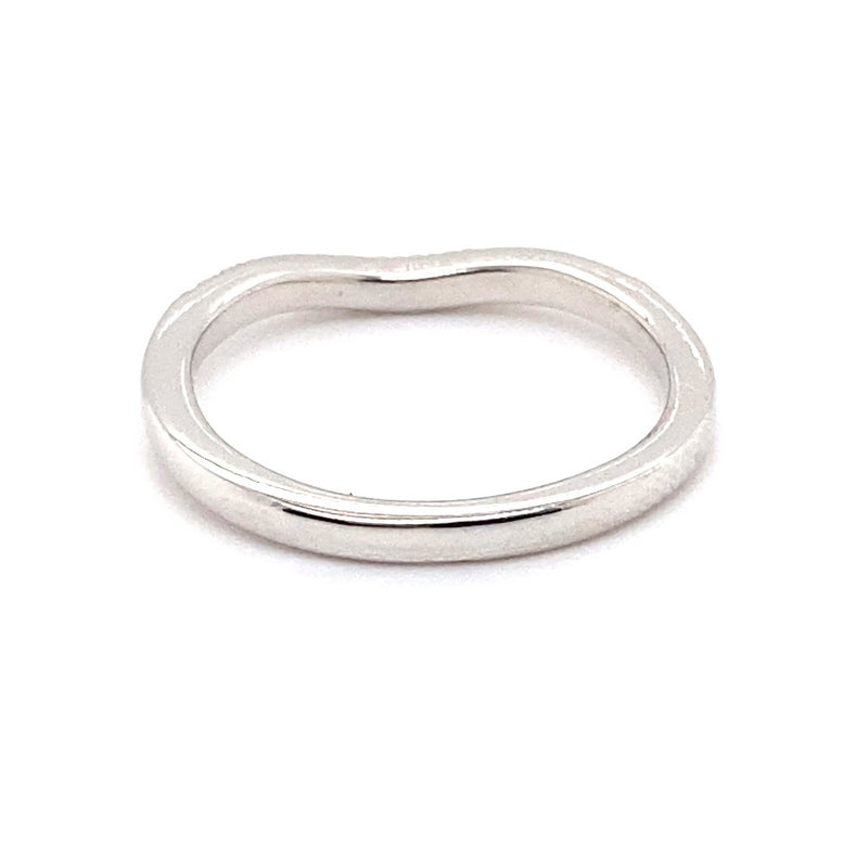 18CT WHITE GOLD CURVED PATTERN DIAMOND DRESS RING VALUED @ $1699