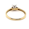 9CT YELLOW & WHITE GOLD POINTED SHOULDER DIAMOND DESS RING VALUED @ $1099