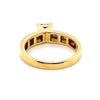 18CT YELLOW & WHITE GOLD DIAMOND DRESS RING VALUED @ $4599