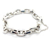 22CM SILVER SOLID CABLE LINK BRACELET