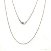 9CT WHITE GOLD 42CM WHEAT LINK CHAIN
