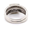 9CT WHITE GOLD FLOW UP STYLE DIAMOND BRIDAL SET VALUED @ $5499