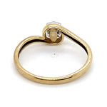 9CT YELLOW & WHITE GOLD DIAMONDS SET IN RAISED CLUSTER DRESS RING