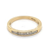 10CT YELLOW GOLD CHANNEL SET DIAMOND DRESS RING