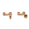 9CT YELLOW GOLD CITRINE DROP STYLE STUD EARRINGS