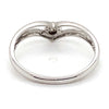 9CT WHITE GOLD ILLUSION SET DIAMOND IN THE V SHAPE RING