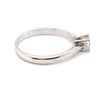 18CT WHITE GOLD POINTED SHOULDER DIAMOND DRESS RING VALUED @ $3299