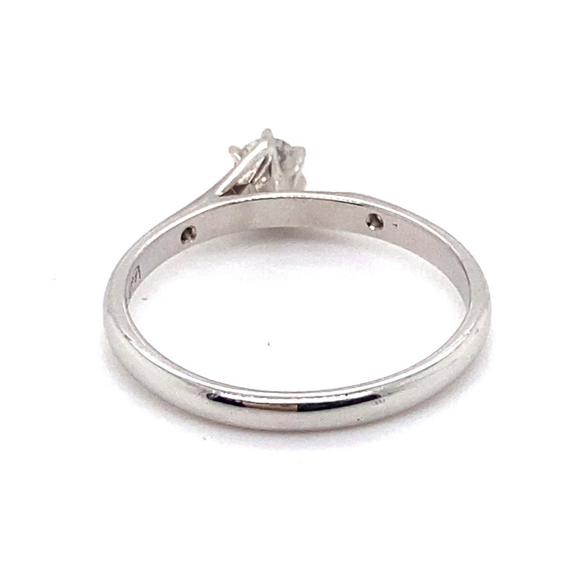 18CT WHITE GOLD & PALLADIUM DIAMOND DRESS RING VALUED @ $1799