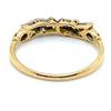 18CT YELLOW GOLD & PALLADIUM GALLERIED DIAMOND DRESS RING VALUED @ $1549