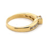 18CT YELLOW GOLD FORMED UP STYLE DIAMOND DRESS RING VALUED @ $4399