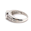 18CT WHITE GOLD SAPPHIRE & DIAMOND DRESS RING VALUED @ $5399