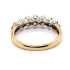 9CT YELLOW & WHITE GOLD THICKENED TOP DIAMOND DRESS RING VALUED @ $1999
