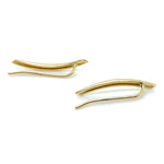 10CT YELLOW GOLD DROP BAR WITH SHEPHERD HOOK EARRINGS