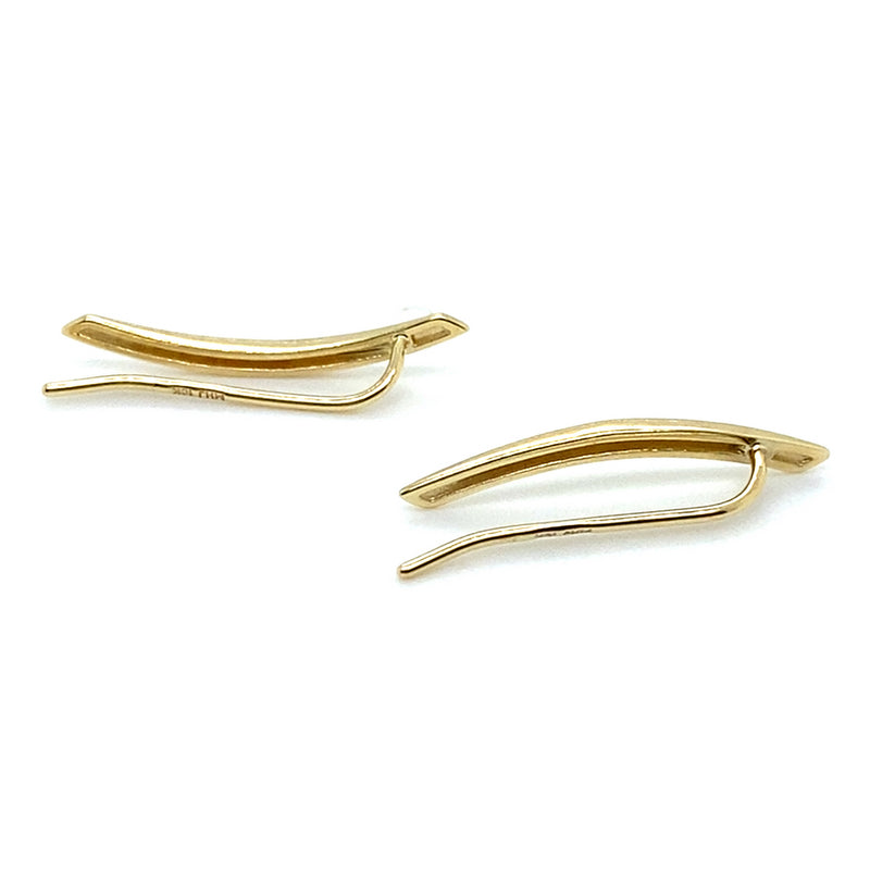 10CT YELLOW GOLD DROP BAR WITH SHEPHERD HOOK EARRINGS