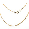 9CT YELLOW GOLD 27CM SINGAPORE TWIST ANKLET