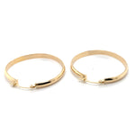 9CT YELLOW GOLD LARGE ROUND HOOP EARRINGS