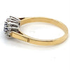 9CT YELLOW & WHITE GOLD DIAMOND & SAPPHIRE DRESS RING