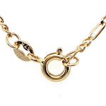 9CT YELLOW GOLD 40CM 2+1 FIGARO LINK CHAIN
