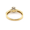 9CT YELLOW & WHITE GOLD FLOW UP STYLE DIAMOND DRESS RING VALUED @ $2099