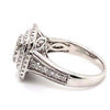 10CT WHITE GOLD FLOW UP STYLE DIAMOND DRESS RING VALUED @ $4199