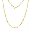 18CT YELLOW GOLD 45CM PAPER LINK CHAIN